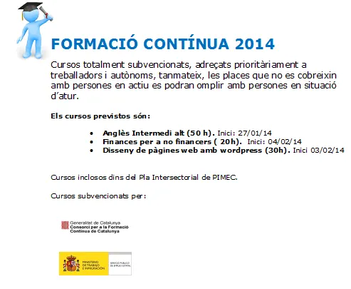 Nous cursos de formació continuada de l'Associació d'Empresaris de l'Alt Urgell