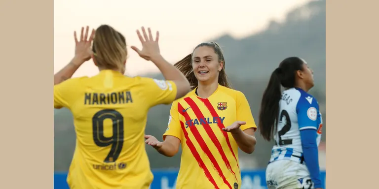 El Barça femení atropella a la Reial Societat