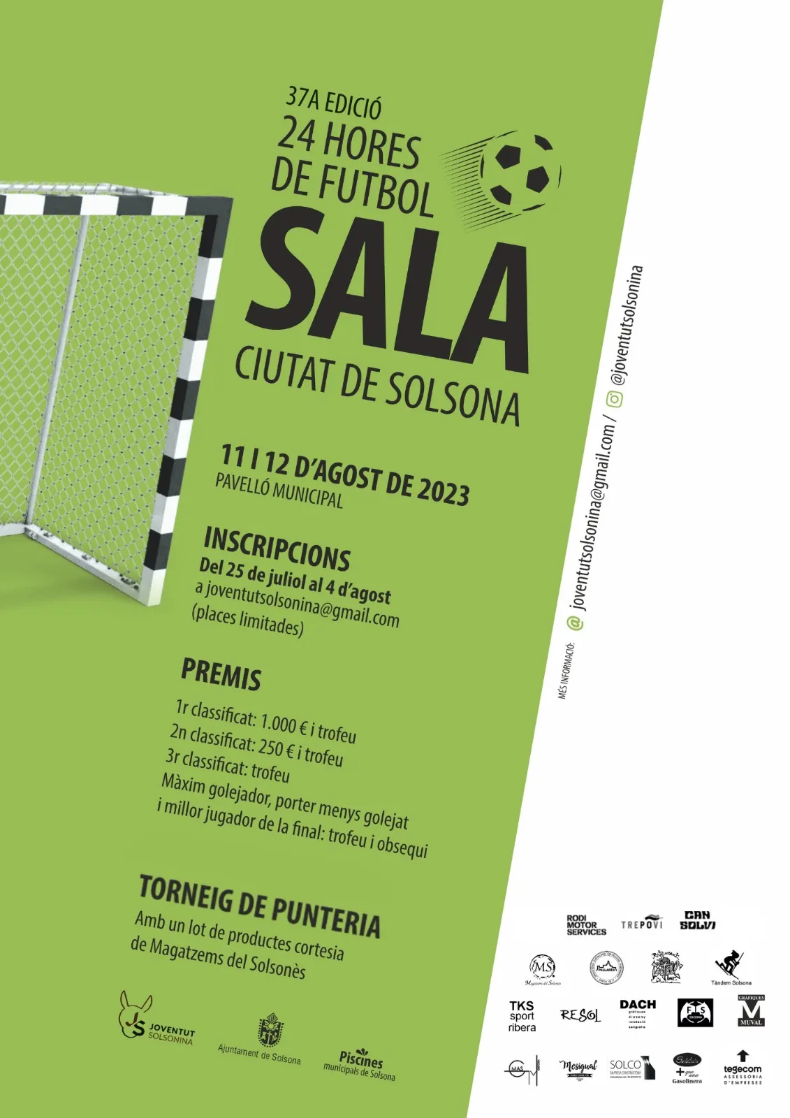 <strong>Joventut Solsonina obre avui les inscripcions per a les 24h de Futbol Sala</strong>