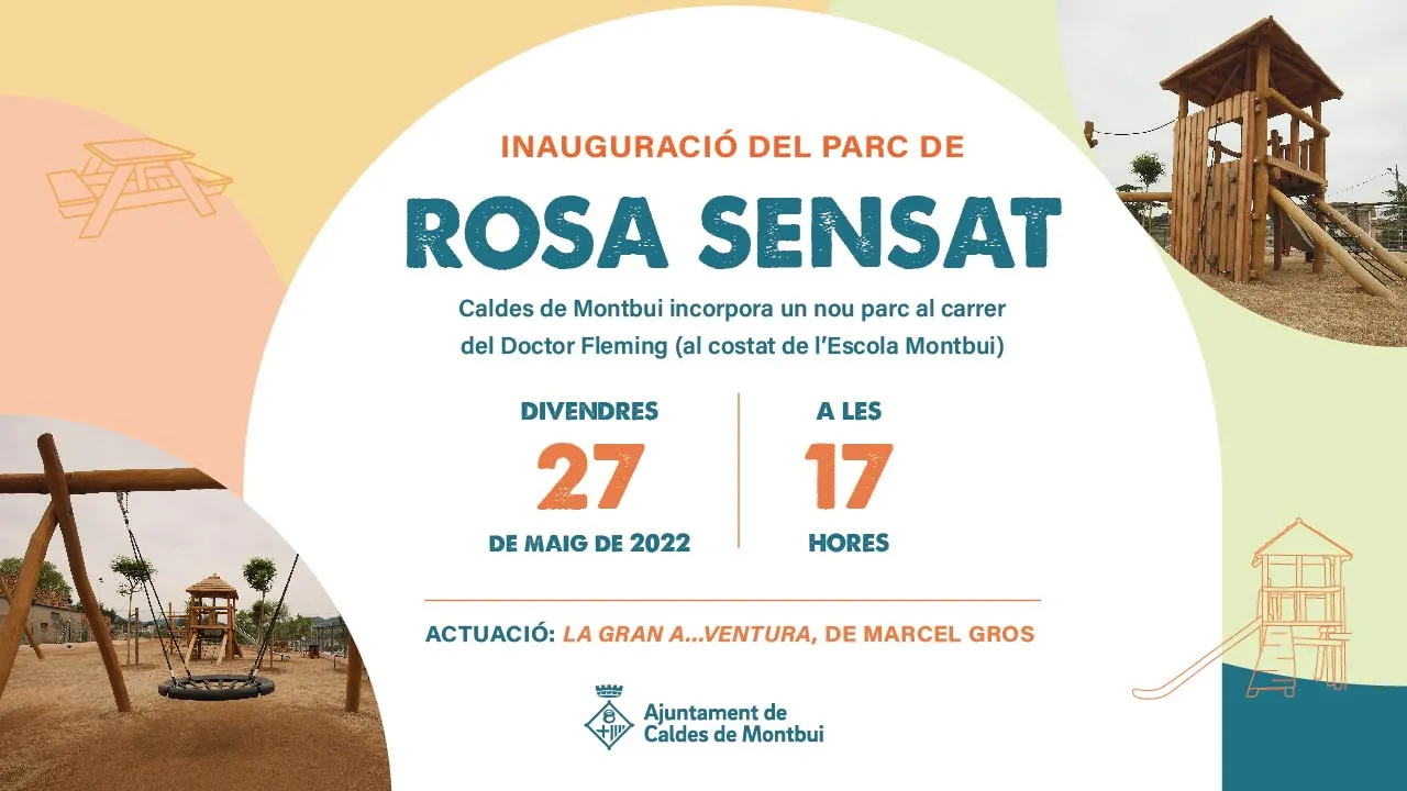 Caldes inaugurarà el nou parc de Rosa Sensat, al costat de l'escola Montbui, el 27 de maig