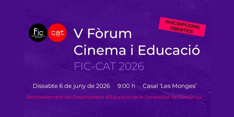 El Festival Internacional de Cinema en Català impulsa el V Fòrum Cinema i Educació a Roda de Berà