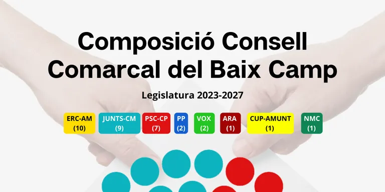 Els regidors de Cambrils Camí Mendoza, Oliver Klein, David Chatelain i Ricard Montero, nous consellers comarcals