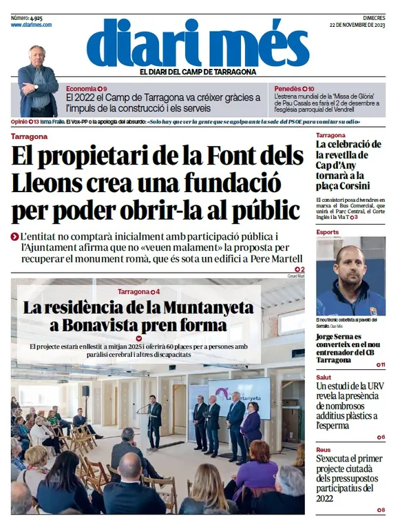 Cop d'ull als diaris d'aquest dimecres 22 de novembre