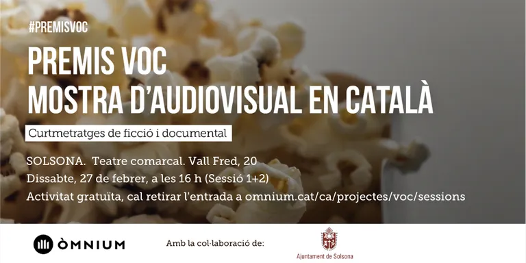 Òmnium porta per primera vegada a Solsona els Premis VOC de curtmetratges