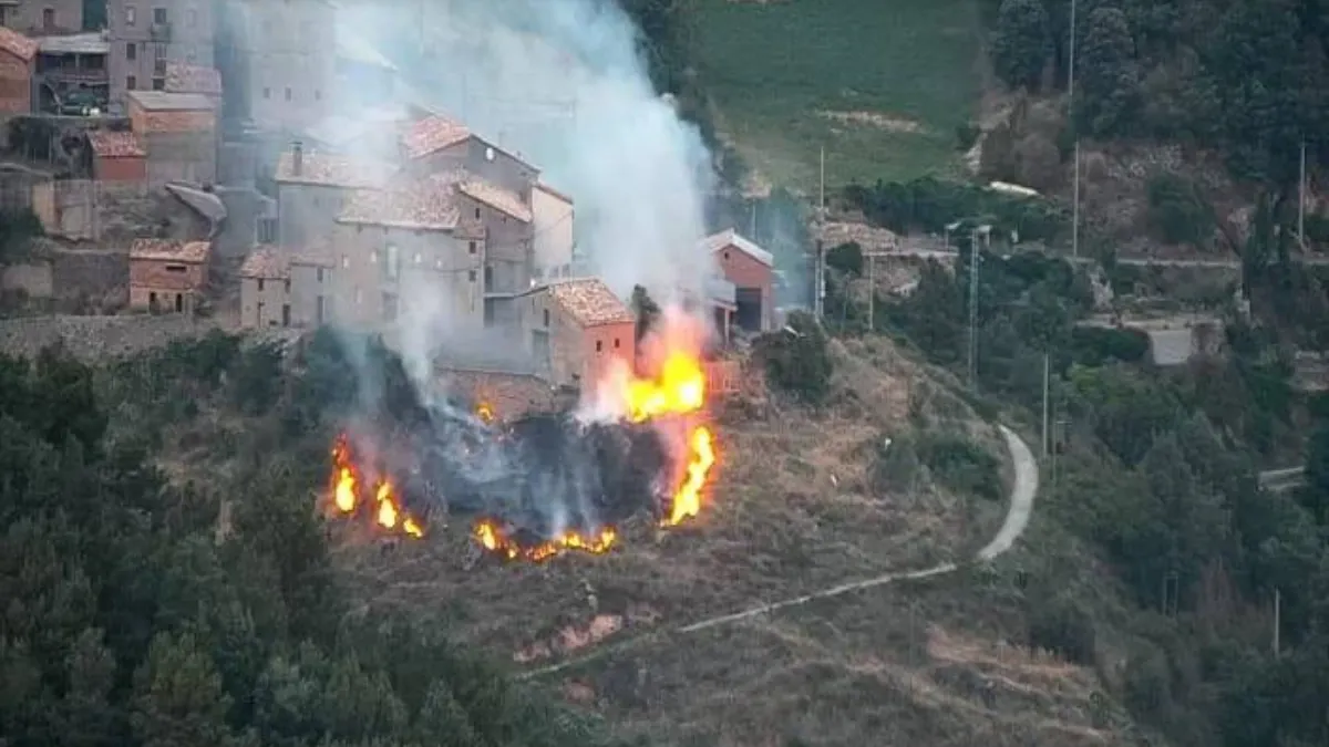 Ensurt a Odèn per un incendi, sufocat gràcies a la ràpida intervenció dels veïns