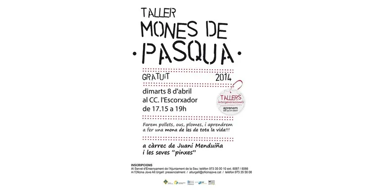 Taller de decoració i creació de mones de Pasqua adreçat a les famílies