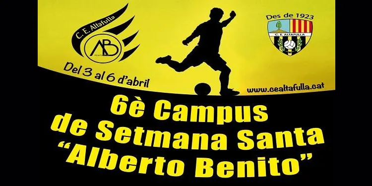El CE Altafulla celebrarà el 6è Campus de Setmana Santa ‘Alberto Benito’ del 3 al 6 d’abril