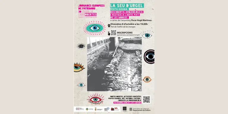 Visita guiada al jaciment arqueològic de l'antic pati de Les Monges de la Seu d’Urgell