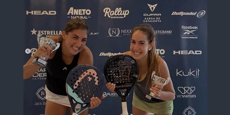 La palista Anna Ortiz es proclama campiona del Gran Slam Bapàdel Barcelona Golf al costat de Marina Guinart