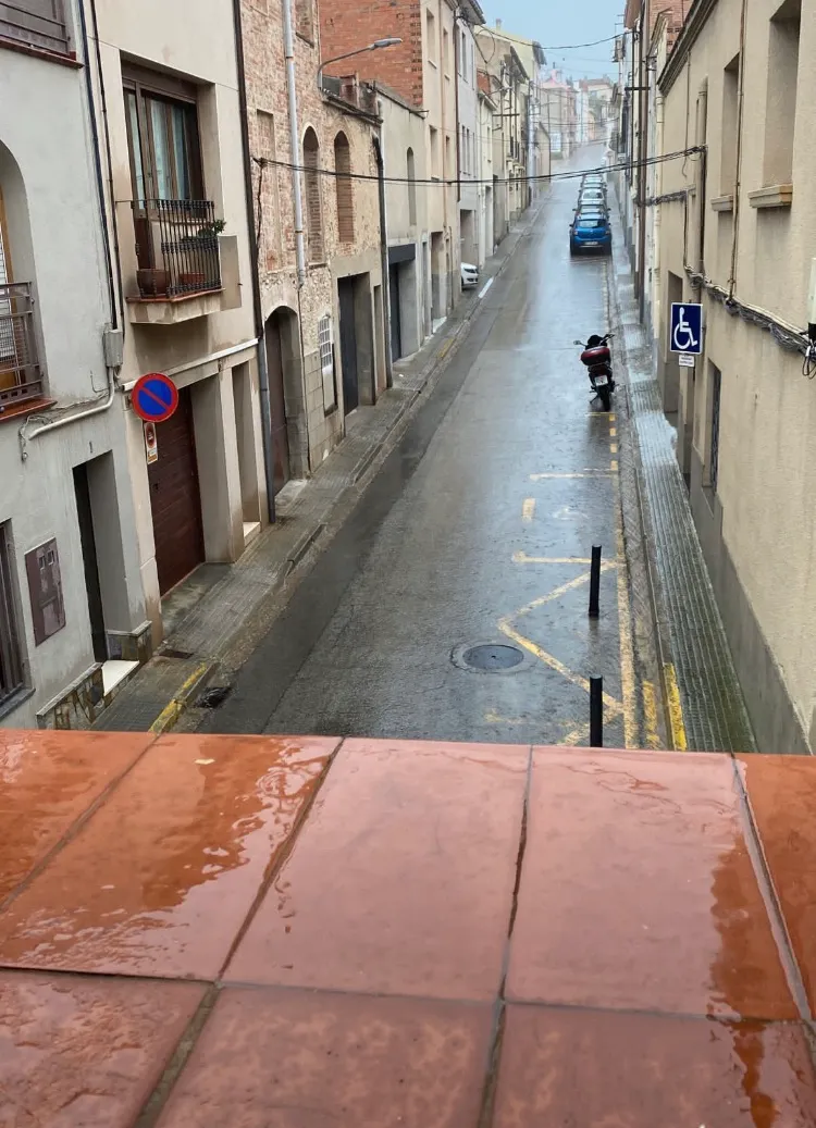 Caldes registra en una tarda més pluja que la va caure en tot l’abril