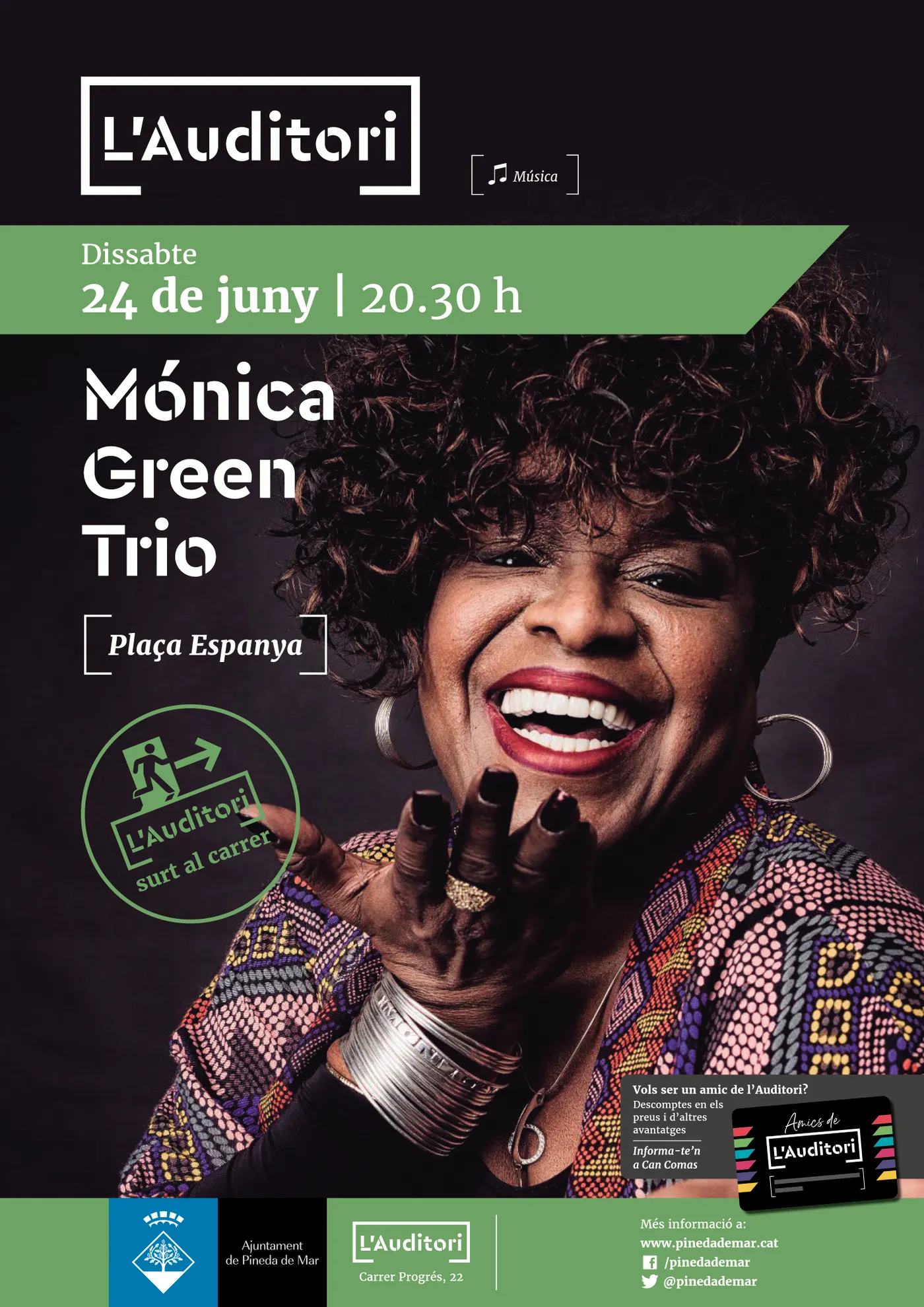 El millor soul, blues i jazz al concert de la nord-americana Mònica Green a Pineda