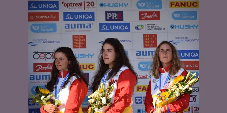 Bronze per equips per a Núria Vilarrubla, Miren Lazkano i Klara Olazabal als Campionats d'Europa d'eslàlom