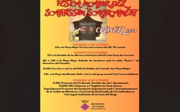 Creixell ho té tot a punt per celebrar la Festa Major del Santíssim Sagrament
