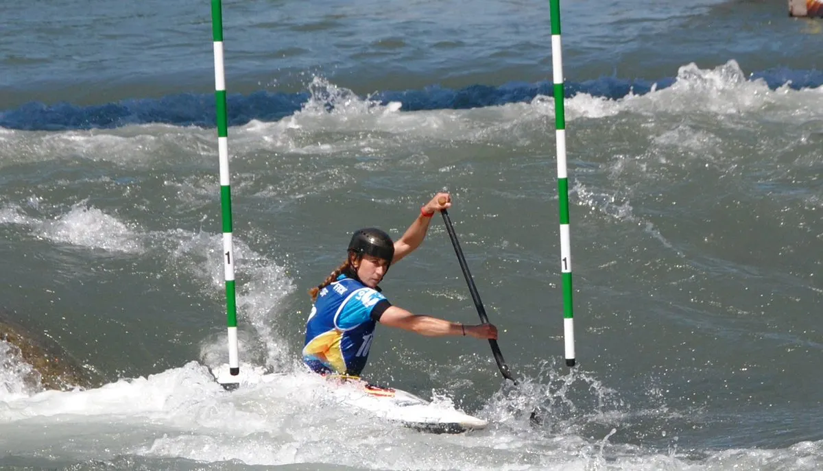 Núria Vilarrubla, al Campionat d'Europa 2019 d'eslàlom (Foto: RFEP)