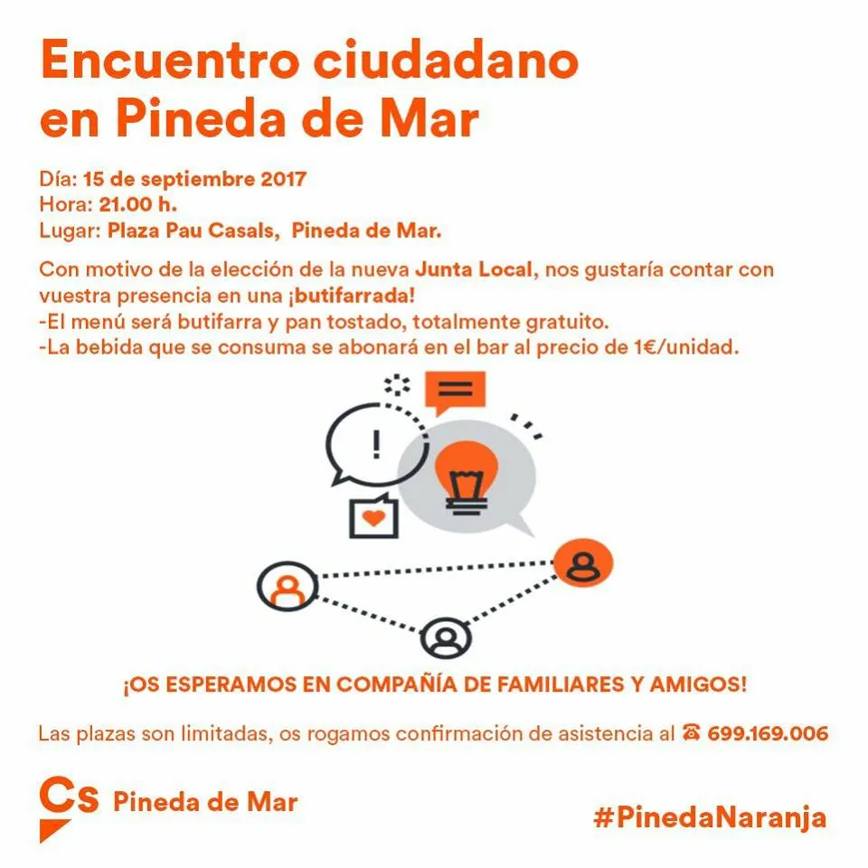 Ciutadans farà una trobada amb la ciutadania el 15 de setembre