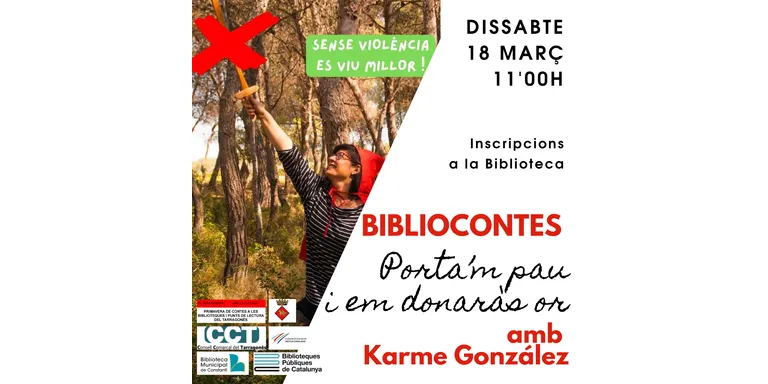 La Biblioteca Municipal de Constantí encetarà dissabte un cicle de contes per la pau