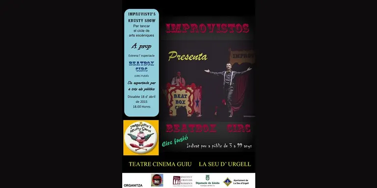 El cicle 'A prop' finalitza amb 'Beat Box Circ', d'Improvisto's Krusty Show