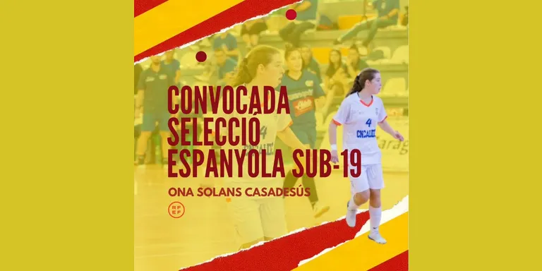 Ona Solans, jugadora del CN Caldes, convocada amb la selecció espanyola sub-19 de futbol sala