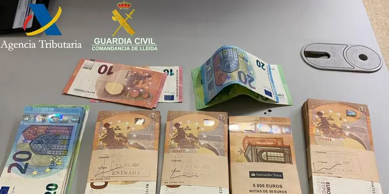 Intervenció de més de 20.000 euros en un control a la Farga de Moles