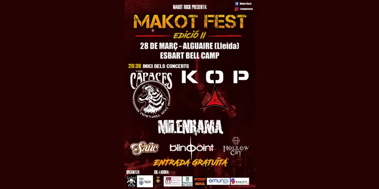 Guanyadors del segon concurs de bandes del Makot Rock d'Alguaire