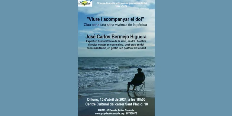 ‘Viure i acompanyar el dol’, nova xerrada de l’entitat Aixopluc al Centre Cultural