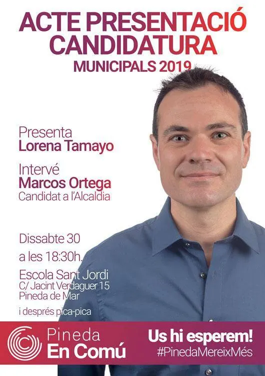 Pineda en Comú presentarà la candidatura per les municipials aquest dissabte