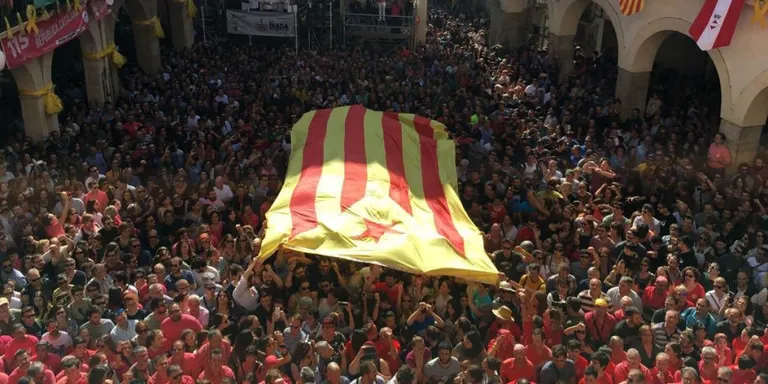 Una diada castellera de Santa Úrsula 2018 molt a favor de la independència