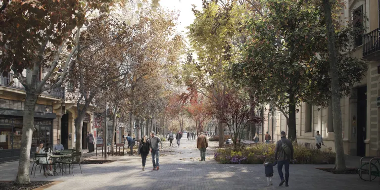 Barcelona ja té a punt el projecte urbanístic d'una nova Superilla a l'Eixample i començarà les obres al juny