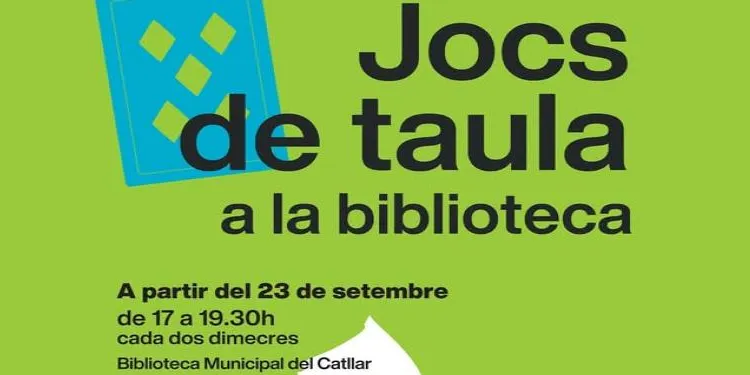 La Biblioteca del Catllar programa tardes de jocs de taula cada dos dimecres
