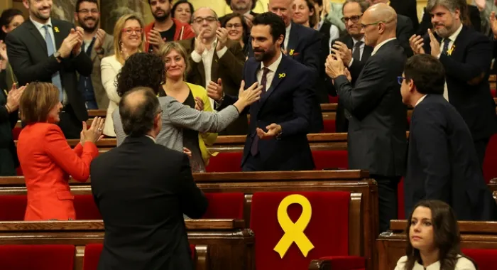 Roger Torrent ha estat escollit nou president del Parlament