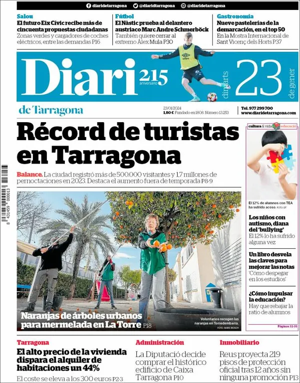 Cop d'ull als diaris d'aquest dimarts 23 de gener