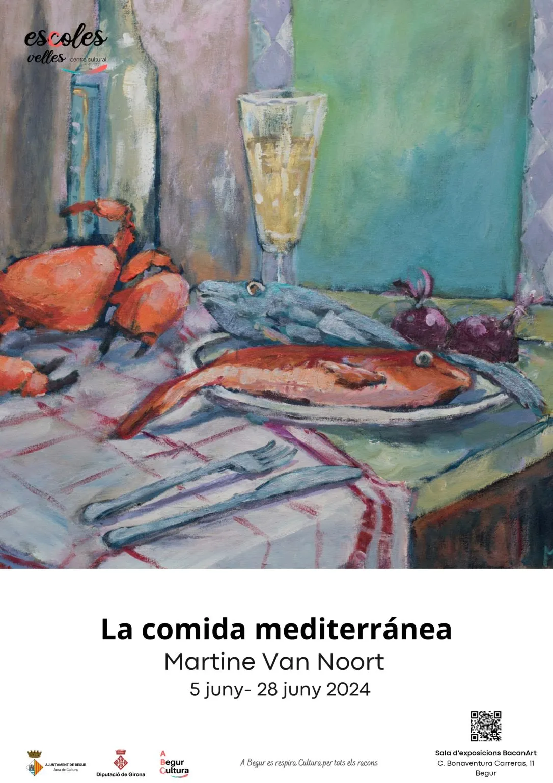‘La comida mediterránea’ de Martine Van Noort arriba a la Sala Bacanart de Begur