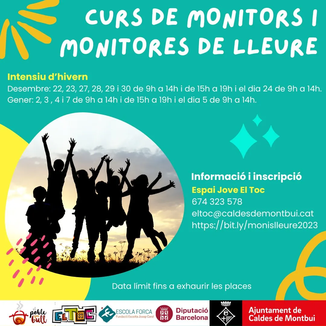 Obertes les inscripcions per al curs de monitors i monitores de lleure organitzat per l’Ajuntament