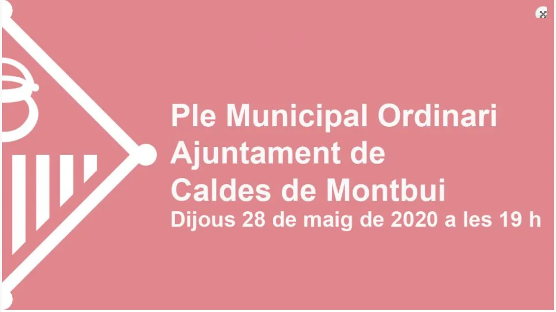 L'Ajuntament ha publicat ja l'ordre del Ple de maig de dijous