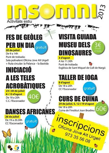 Noves activitats d'oci alternatiu per als joves de la Seu i comarca