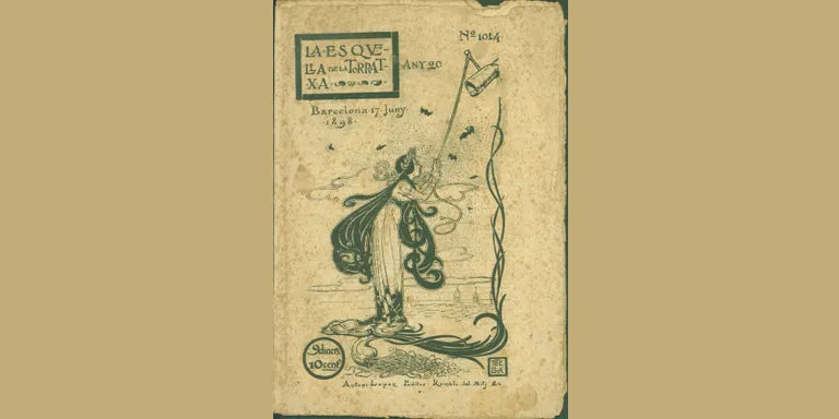 El document del mes de juliol és una portada de la revista La Esquella de la Torratxa
