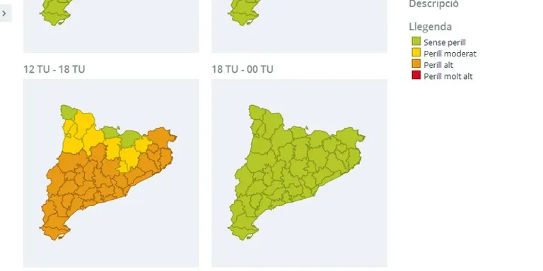Protecció Civil activa el PROCICAT per l'onada de calor que durarà fins dimecres