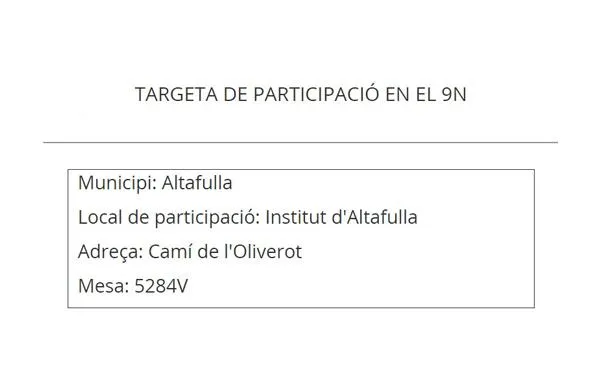 Els veïns i veïnes d’Altafulla disposaran d’urnes a l’Institut el proper 9 de novembre