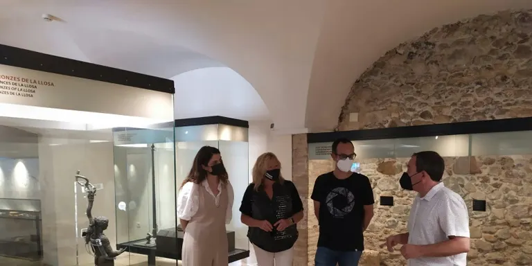 El Museu d’Història de Cambrils rep la visita del coordinador de Xarxes de Museus de la Generalitat