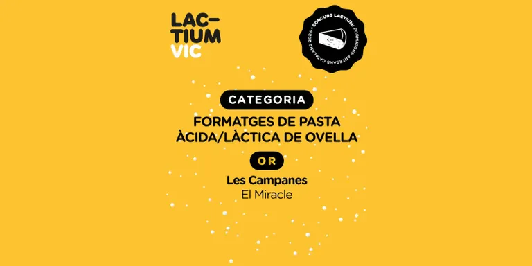 La Formatgeria del Miracle s’emporta un dels premis al Concurs dels Millors Formatges Artesans de Catalunya