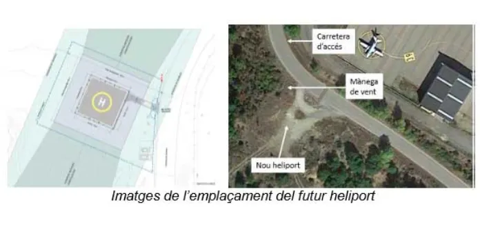 El Govern licita les obres per al nou heliport d'emergències 'H24' a l'Aeroport Andorra-la Seu