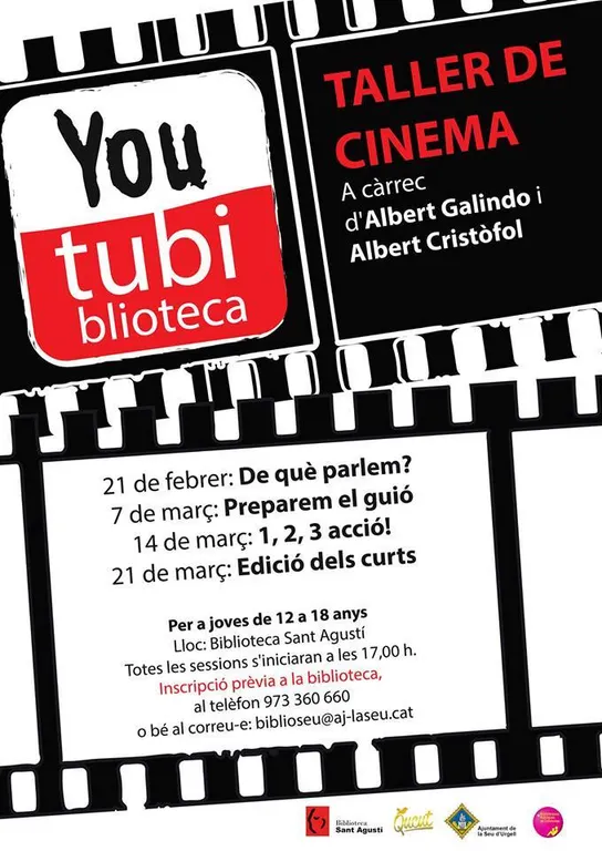 Taller gratuït de curtmetratges a la Biblioteca Sant Agustí