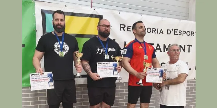 Èric Vicens es proclama campió en la categoria de +110 kg del Campionat d’Europa de Força i Resistència