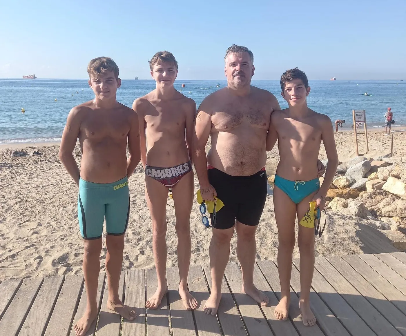 Grans resultats dels nedadors del Cambrils Club Natació a la Travessia de les 5 platges del CN Tarraco