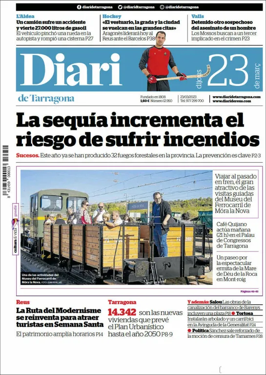 Consulta les portades dels diaris d'aquest 23 de març