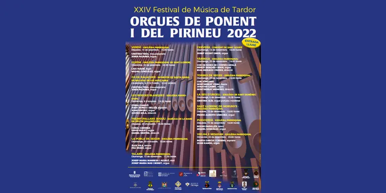 La Seu d'Urgell acollirà al desembre un concert del Festival Orgues de Ponent i del Pirineu