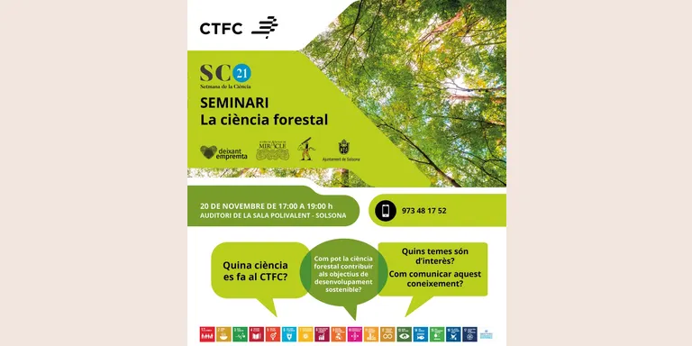 Solsona acollirà dissabte que ve un seminari sobre ciència forestal