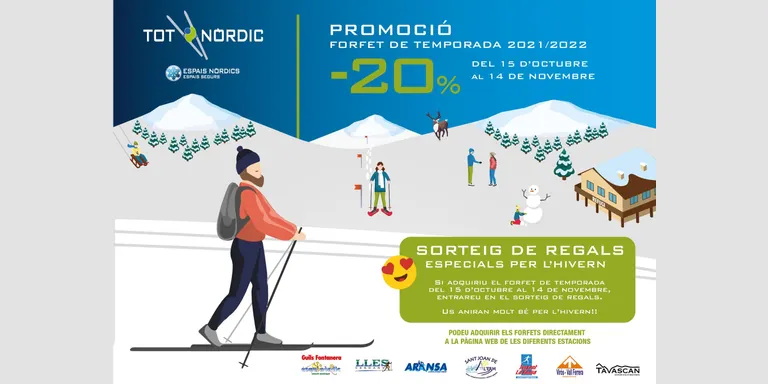 Aquest diumenge finalitza el termini per adquirir el forfet Tot Nòrdic a preu reduït