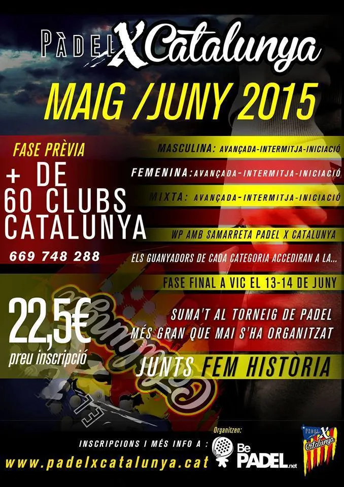 Padel x Catalunya 2015 - Cartell
