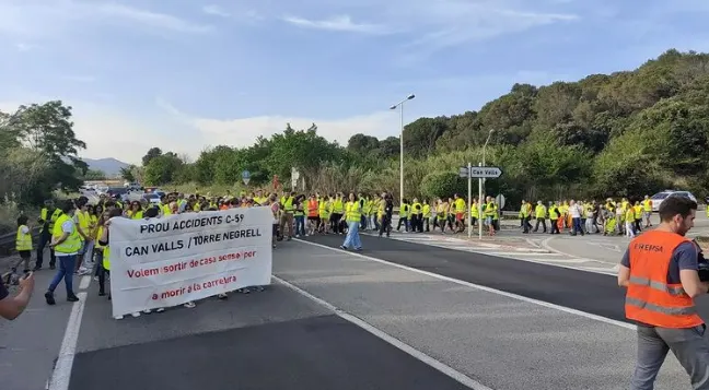 La Generalitat preveu impulsar en els propers mesos actuacions provisionals per fer més segur l'accés a Can Valls des de la C-59